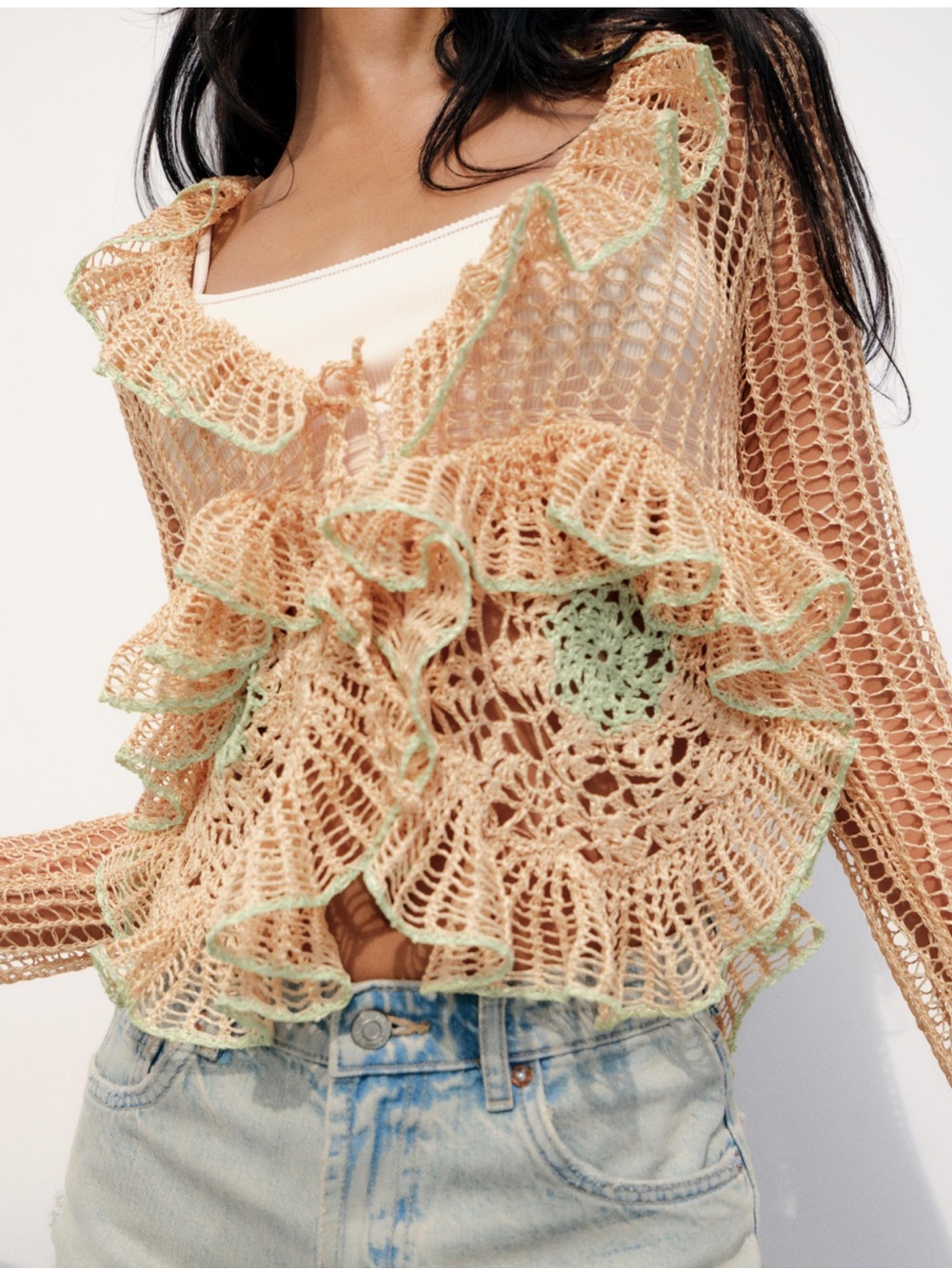 Zara Crochet Cardigan